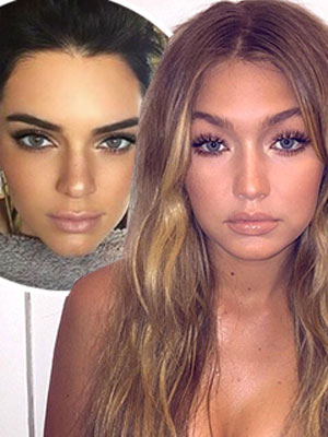 Kendall Jenner and Gigi Hadid bring big eyebrows to fashion week [Instagram]