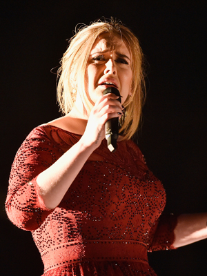 Adele's Grammy performance ruined by sound glitch [Getty]